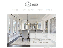 Tablet Screenshot of havendesignworks.com